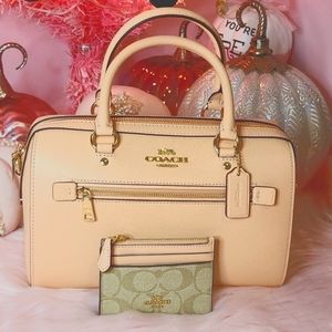 Coach rowan sachel bag and wallet set
